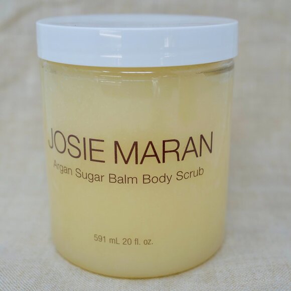 Josie Maran Argan Sugar Balm Body Scrub Peaches & Pears 20 oz NEW Sealed - Picture 1 of 3
